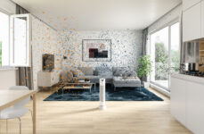 Čistička vzduchu Ionic-CARE v interiéru zatíženém pylovými alergeny, polétavým prachem a vzdušnými parazity