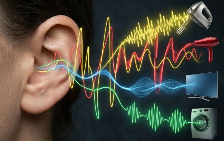 Domácí spotřebiče ovlivňují denně náš sluch.